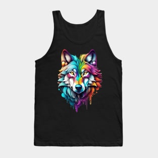 Surrealism style art piece of a Timberwolf #2 Tank Top